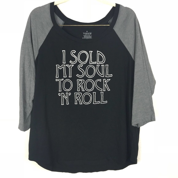 torrid Tops - Torrid Graphic 3/4 Sleeve High-Low Tee size2